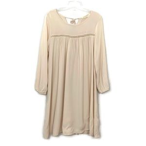 AUDREY 3+1 sown in lace long sleeve knee length dress